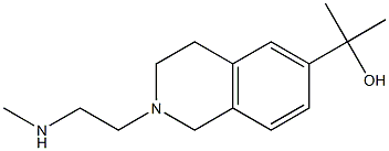 2-{2-[2-(methylamino)ethyl]-1,2,3,4-tetrahydroisoquinolin-6-yl}propan-2-ol Struktur