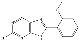 2-chloro-8-(2-methoxyphenyl)-9H-purine Struktur