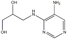 3-[(5-aminopyrimidin-4-yl)amino]propane-1,2-diol Struktur