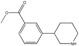 methyl 3-piperidin-3-ylbenzoate Struktur