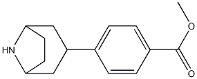 methyl 4-(8-azabicyclo[3.2.1]oct-3-yl)benzoate Struktur