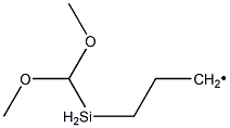 DIMETHOXYMETHYLSILYLPROPYL MODIFIED POLYETHYLENEIMINE: VISCOSITY 100-200 CST., 50% IN ISOPROPANOL Struktur