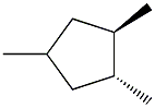 1,trans-2,cis-4-trimethylcyclopentane Struktur