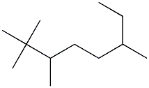 2,2,3,6-tetramethyloctane Struktur