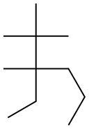 2,2,3-trimethyl-3-ethylhexane Struktur