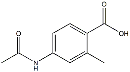 2 - METHYL-4-ACETAMIDO BENZOIC ACID Struktur