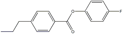 4-FLUOROPHENYL 4-PROPYLBENZOATE Struktur