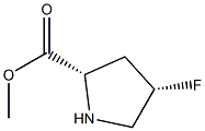 (2S,4S)-4-FLUORO-L-PROLINE METHYL ESTER Struktur