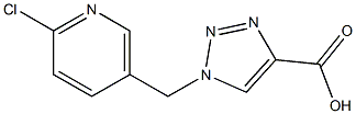 1-(6-Chloro-pyridin-3-ylmethyl)-1H-[1,	2,	3]triazole-4-carboxylic	acid Struktur