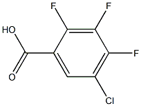 2,3,4-TRIFLUORO-5-CHLOROBEZOIC ACID Struktur