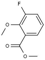 3-FLUORO-2-METHOXYBENZOIC ACID METHYL ESTER Struktur