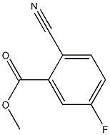 2-CYANO-5-FLUOROBENZOIC ACID METHYL ESTER Struktur