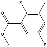 2,5-DIFLUORO-3-METHYLBENZOIC ACID METHYL ESTER Struktur