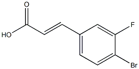 4-BROMO-3-FLUOROCINNAMIC ACID Struktur