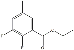 2,3-DIFLUORO-5-METHYLBENZOIC ACID ETHYL ESTER Struktur