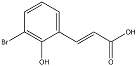 3-BROMO-2-HYDROXYCINNAMIC ACID Struktur