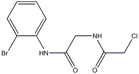 N-{2-[(2-BROMOPHENYL)AMINO]-2-OXOETHYL}-2-CHLOROACETAMIDE Struktur