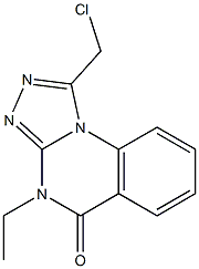 1-(CHLOROMETHYL)-4-ETHYL[1,2,4]TRIAZOLO[4,3-A]QUINAZOLIN-5(4H)-ONE Struktur