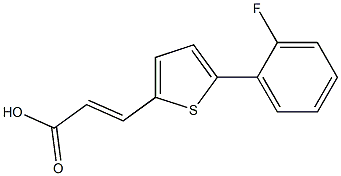 3-[5-(2-FLUOROPHENYL)THIEN-2-YL]ACRYLIC ACID Struktur