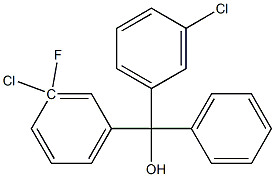 3,3''-DICHLORO-3''-FLUOROTRITYL ALCOHOL 95% Struktur