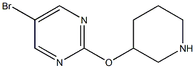 5-BROMO-2-(PIPERIDIN-3-YLOXY)PYRIMIDINE, 95+% Struktur