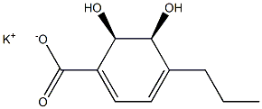 (2R,3S)-1-CARBOXY-4-PROPYL-2,3-DIHYDROXY- CYCLOHEX-4,6-DIENE POTASSIUM SALT 93% Struktur