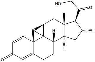 21-HYDROXY-16A-METHYL-9,11B-EPOXY PREGNA-1,4-DIENE-3,20DIONE,98+% Struktur