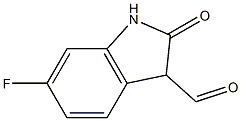 6-FLUORO-2-OXOINDOLINE-3-CARBALDEHYDE Struktur