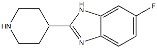 6-FLUORO-2-PIPERIDIN-4-YL-1H-BENZIMIDAZOLE Struktur