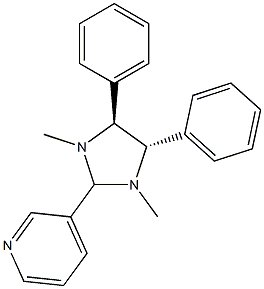 3-(1,3-DIMETHYL-4(S),5(S)-DIPHENYLIMIDAZOLIDIN-2-YL)PYRIDINE 99% Struktur