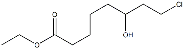 6-HYDROXY-8-CHLOROCAPRYLIC ACID ETHYLESTER Struktur