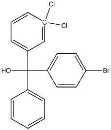 4-BROMO-3'',3''-DICHLOROTRITYL ALCOHOL 95% Struktur