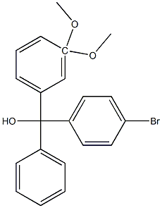 4-BROMO-3'',3''-DIMETHOXYTRITYL ALCOHOL 95% Struktur