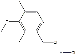 4-METHYOXY-3,5-DIMETHYL-2-CHLOROMETHYL PYRIDINE HCL Struktur