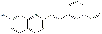 3-[2-(7-CHLORO-2-QUINOLINYL)-ETHENYL]- BENZALDEHYDE Struktur