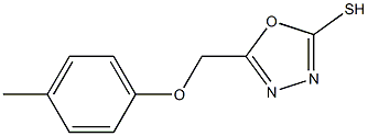 5-[(4-METHYLPHENOXY)METHYL]-1,3,4-OXADIAZOLE-2-THIOL Struktur