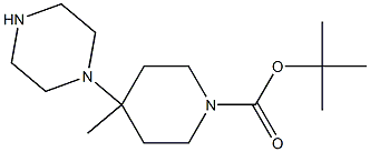 4-METHYL-4-PIPERAZIN-1-YL-PIPERIDINE-1-CARBOXYLIC ACID TERT-BUTYL ESTER, 95+% Struktur