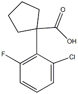 1-(2-CHLORO-6-FLUOROPHENYL)CYCLOPENTANECARBOXYLIC ACID 98% Struktur