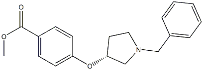 Methyl (3R)-4-(1-benzylpyrrolidin-3-yloxy)benzoate Struktur