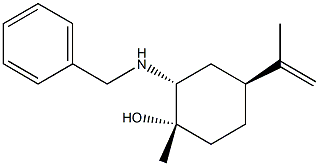 trans-2-Benzylamino-4(S)-isopropenyl-1-methyl-cyclohexanol Struktur