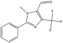 3-METHYL-2-PHENYL-5-TRIFLUOROMETHYL-3H-IMIDAZOLE-4-CARBALDEHYDE Struktur