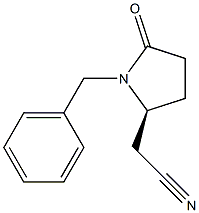 (S)-1-BENZYL-5-(CYANOMETHYL)-2-PYRROLIDINONE Struktur