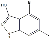 4-BROMO-3-HYDROXY-6-METHYLINDAZOLE Struktur