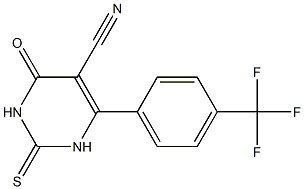 5-CYANO-6-(4-(TRIFLUOROMETHYL)PHENYL)-2-THIOURACIL Struktur