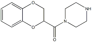 1,4-BENZODIOXAN-2-CARBONYL PIPERAZINE Struktur