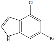 6-BROMO-4-CHLOROINDOLE Struktur