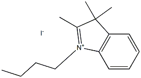 2,3,3-TRIMETHYL-1-N-BUTYLINDOLIUM IODIDE Struktur