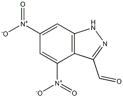 4,6-DINITRO(1H)INDAZOLE-3-CARBOXYALDEHYDE Struktur