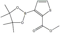 METHYL3-(4,4,5,5-TETRAMETHYL-1,3,2-DIOXABOROLAN-2-YL)THIOPHENE-2-CARBOXYLATE Struktur