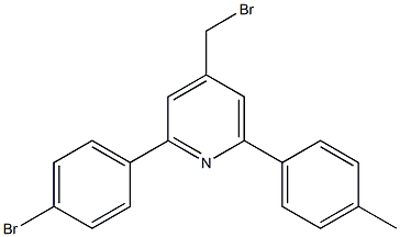 4-(bromomethyl)-2-(4-bromophenyl)-6-p-tolylpyridine Struktur